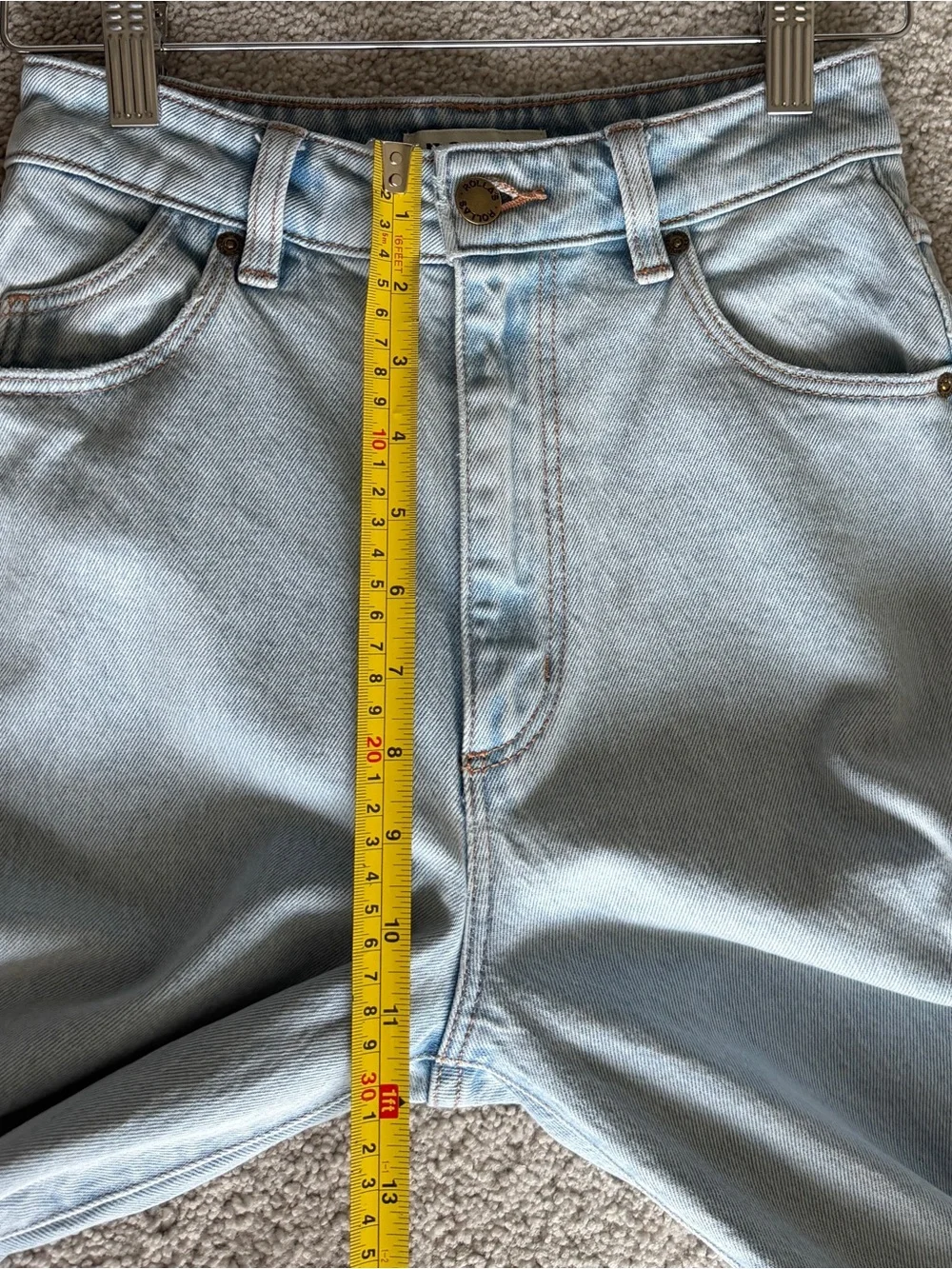 Rolla’s Heidi Jeans Size 24 High Rise Wide Leg Light Wash Denim - Picture 11 of 13